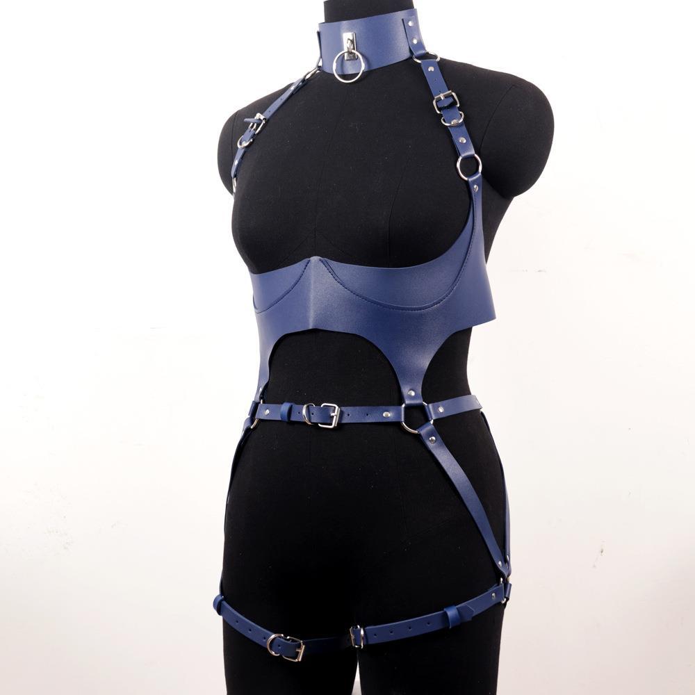 Women Leather Harness Sets Sex - Garter Belt Set ulasan dan harga