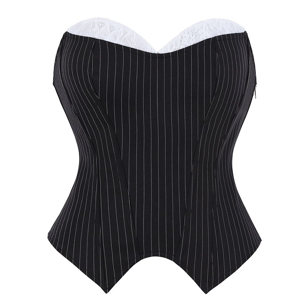 Black And Lace Strapless Corse - Corset Waist Cinch ulasan dan harga