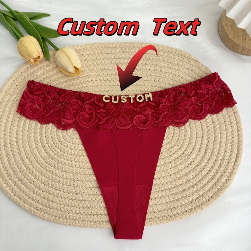 Personalized Custom Thong Name - Thong Bikini Women ulasan dan harga