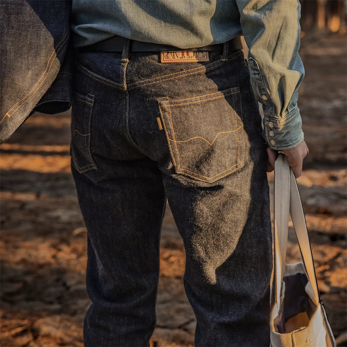 Red Tornado NOIR 21oz Selvedge - Levis Jeans 501 ulasan dan harga