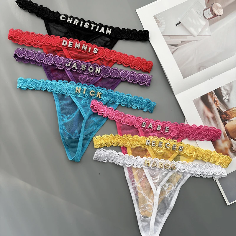 Personality Custom Thong Name  - Thong Bikini Women ulasan dan harga