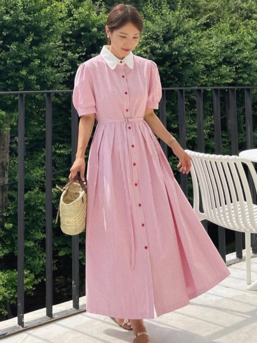 Elegant Retro Striped Waist-Ci - Corset Waist Cinch ulasan dan harga