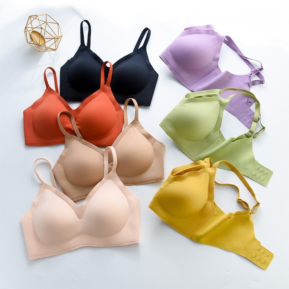 Push Up Wireless Bra Gathered  - Bralette Wireless Soft ulasan dan harga
