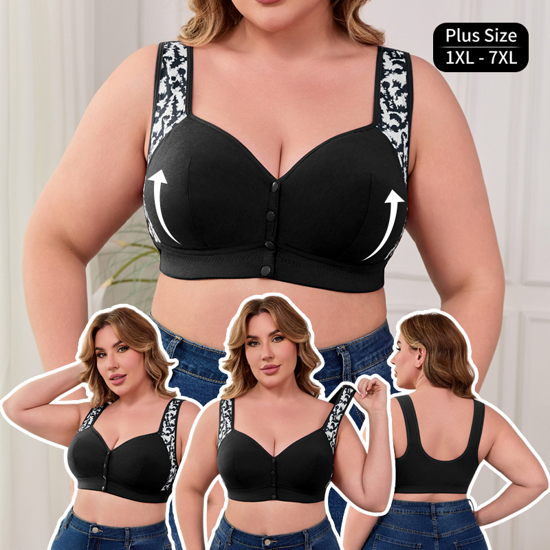 XL-7XL Plus Size Front Buckle  - Seamless Underwear Women ulasan dan harga